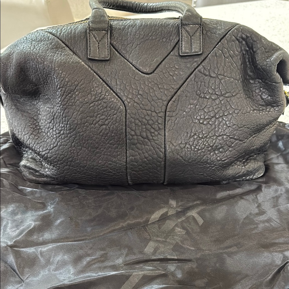 YSL Pebbled Black Leather Women’s Bag